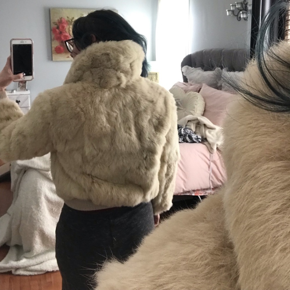 Vintage Rabbit Fur Coat - Picture 4 of 8